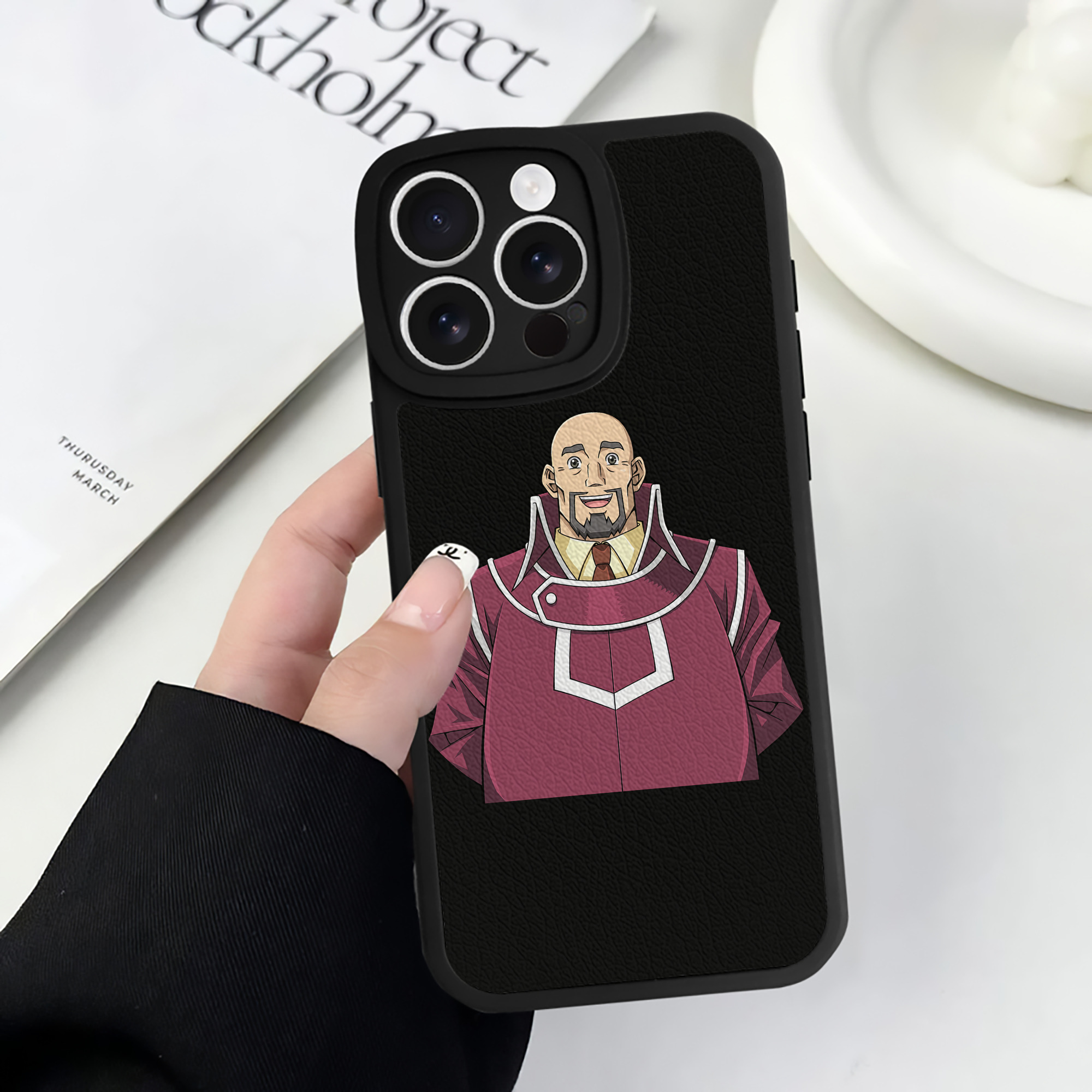 遊☆戯☆王 Yu-Gi-Oh! 【iPhone 16シリーズ対応】シリコンスマホケース（レザー調） 材質：シリコン